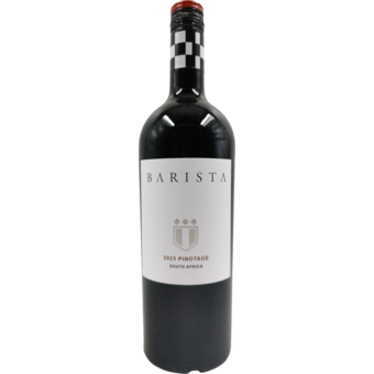 Bottle shot for 2023 Barista Pinotage Western Cape
