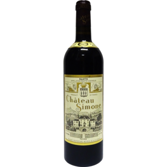 Bottle shot for 2021 Chateau Simone Palette Rouge