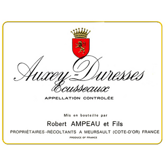 Label shot for 1999 Domaine Robert Ampeau Auxey Duresses 1er Cru Ecusseaux