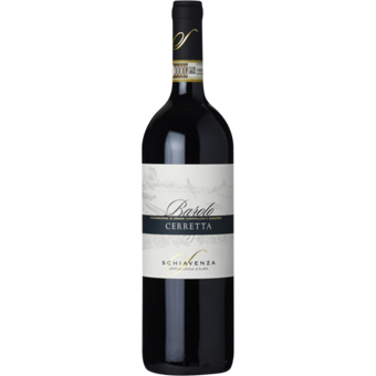 Bottle shot for 2021 Schiavenza Barolo Cerretta