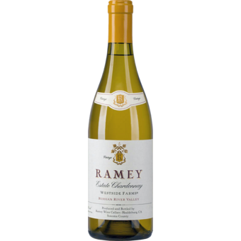 Bottle shot for 2022 Ramey Westside Farms Chardonnay