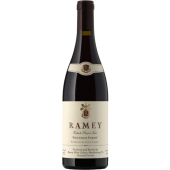 Bottle shot for 2022 Ramey Westside Farms Pinot Noir