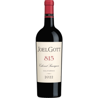 Bottle shot for 2022 Joel Gott Cabernet Sauvignon 815