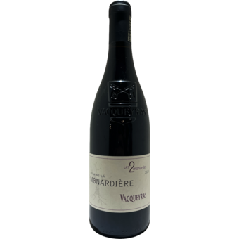 Bottle shot for 2023 Domaine La Monardiere Vacqueyras Les 2 Monardes