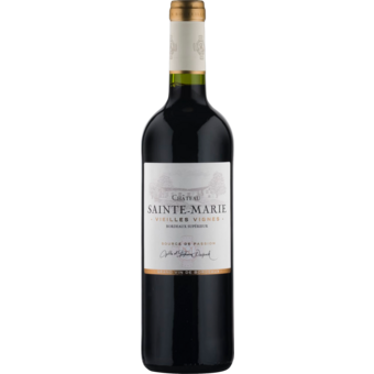 Bottle shot for 2023 Chateau Sainte Marie Bordeaux Superieur Vieilles Vignes