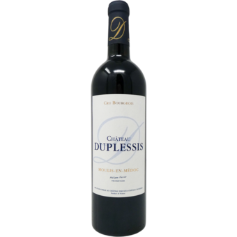 Bottle shot for 2018 Chateau Duplessis Moulis En Medoc Rouge