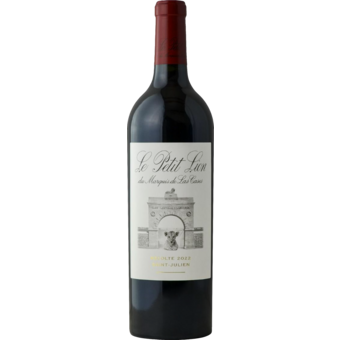 Bottle shot for 2022 Le Petit Lion Du Marquis De Las Cases Saint Julien