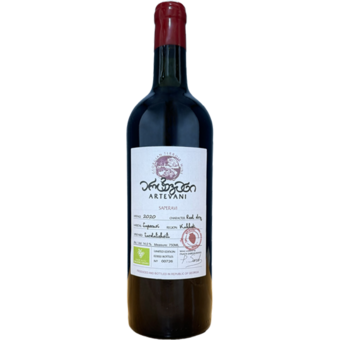 Bottle shot for 2020 Artevani Seperavi