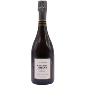 Bottle shot for 2018 Champagne Leclerc Briant Extra Brut