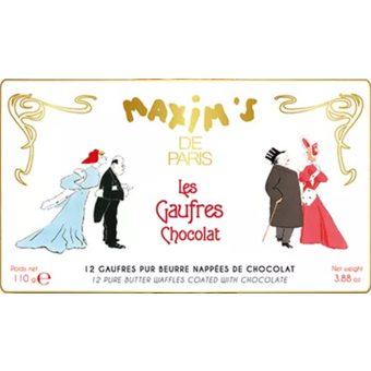 Label shot for  Maxim's Chocolate Waffles