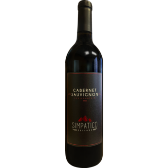 Bottle shot for 2021 Simpatico Heart Of The Hill Cabernet Sauvignon