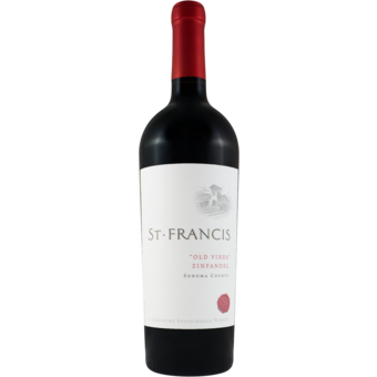 Bottle shot for 2022 St Francis Old Vine Zinfandel