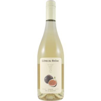 Bottle shot for 2024 Domaine De La Bastide Blanc Cotes Du Rhone Figues