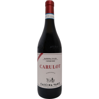 Bottle shot for 2022 Cascina Vano Barbera D'alba Carulot