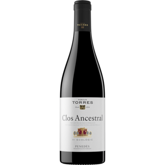 Bottle shot for 2023 Familia Torres Clos Ancestral Red