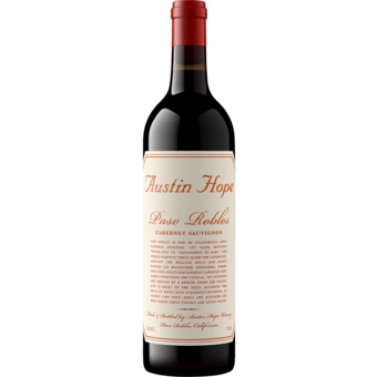 Bottle shot for 2023 Austin Hope Winery Paso Robles Cabernet Sauvignon