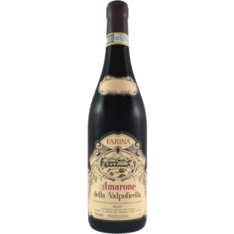 Bottle shot for 2022 Farina Amarone