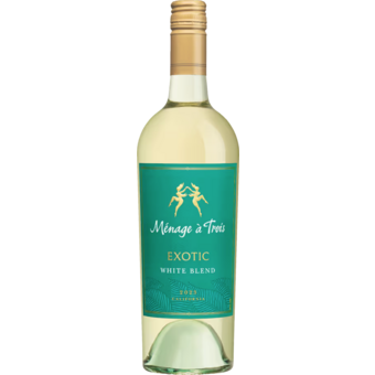 Bottle shot for 2023 Folie A Deux Menage A Trois Exotic White Blend