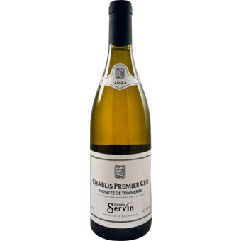Bottle shot for 2023 Domaine Servin Chablis 1er Cru Montee De Tonnerre