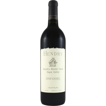 Bottle shot for 2022 Hendry Block 7 & 22 Zinfandel