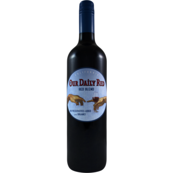 Bottle shot for 2024 Nevada County Wine Guild Our Daily Red