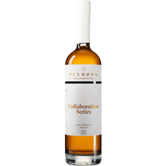 Bottle shot for  Pinhook Rye Collaboration Series #4 Cask Strength 6 Year Old 2025 Release