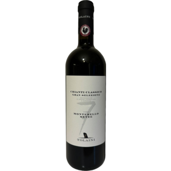Bottle shot for 2021 Tolaini Chianti Classico Gran Selezione Montebello Sette