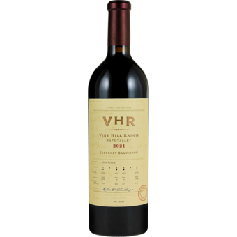 Bottle shot for 2021 Vine Hill Ranch 'Vhr' Cabernet Sauvignon