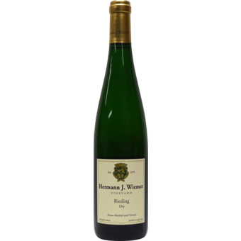 Bottle shot for 2023 Herman J. Wiemer Dry Riesling 375ml