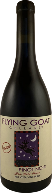 Bottle shot for 2019 Flying Goat Pinot Noir Rio Vista Vineyard Dijon Clone