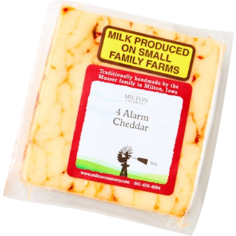 Bottle shot for  Milton Creamery 4 Alarm Cheddar