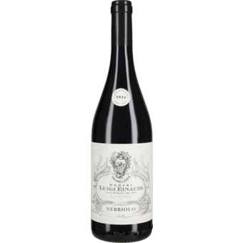 Bottle shot for 2024 Poderi Einaudi Nebbiolo