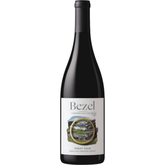 Bottle shot for 2024 Bezel Pinot Noir By Cakebread