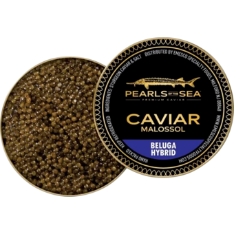 Bottle shot for  Pearls Of The Sea Beluga Hybrid Caviar 1oz