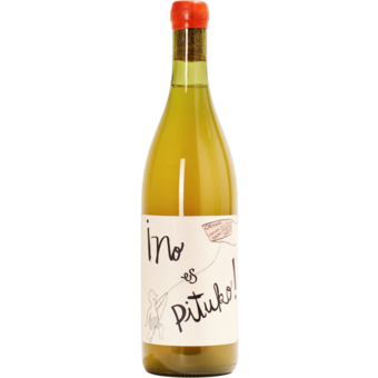 Bottle shot for 2025 Echeverria "No Es Pituko" Orange Wine