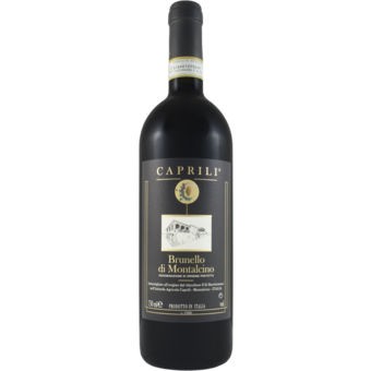 Bottle shot for 2021 Caprili Brunello Di Montalcino