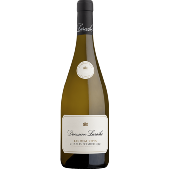 Bottle shot for 2023 Domaine Laroche Chablis 1er Cru Les Beauroys