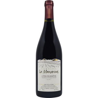Bottle shot for 2023 Domaine La Manarine Cotes Du Rhone Rouge