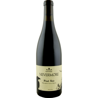 Bottle shot for 2023 Gothic Nevermore Pinot Noir Willamette Valley