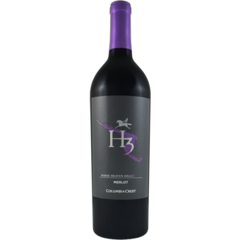 Bottle shot for 2022 Columbia Crest H3 Merlot