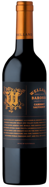 Bottle shot for 2019 Welland Valley & Valley Cabernet Sauvignon