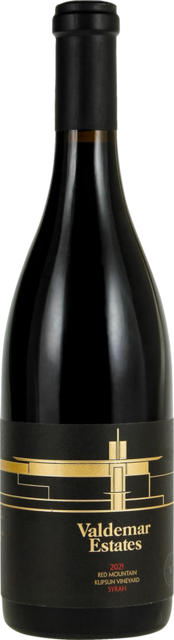 Bottle shot for 2021 Valdemar Estates Syrah Klipsun Vineyard Red Mountain