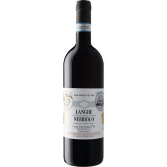 Bottle shot for 2024 G.B. Burlotto Langhe Nebbiolo