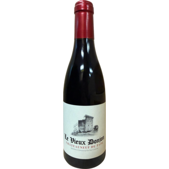 Bottle shot for 2021 Le Vieux Donjon Chateauneuf Du Pape Rouge Half Bottle