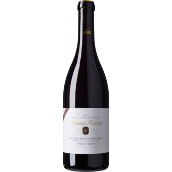 Bottle shot for 2021 Thomas Fogarty Pinot Noir La Bella Vida Vineyard