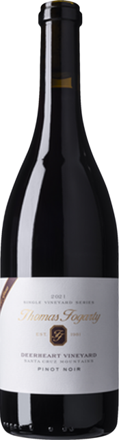 Bottle shot for 2021 Thomas Fogarty Pinot Noir Deerheart Vineyard