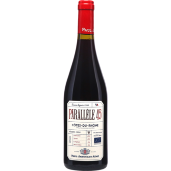 Bottle shot for 2024 Paul Jaboulet Parallel "45" Rouge