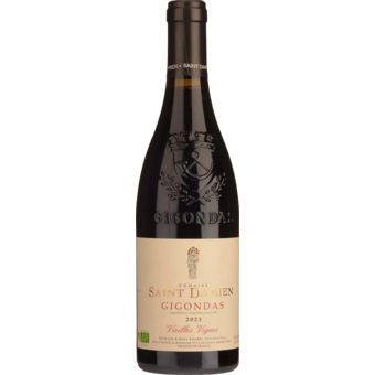 Bottle shot for 2023 Dom. St Damien Gigondas Vieilles Vignes