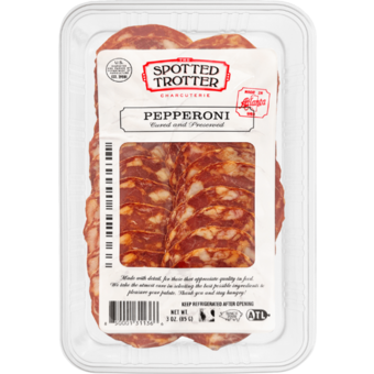 Bottle shot for  Spotted Trotter Uncured Pepperoni