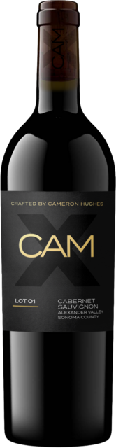 Bottle shot for 2023 Cam X Cabernet Sauvignon Lot 1 Alexander Valley
